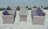 Garden Patio Rattan Outdoor Lounge Glass Home Office Hotel Restaurant Sofa (J726)
