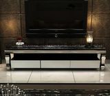 Simple Style Modern Stainless Steel TV Stand with Showcase