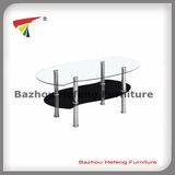 Tempered Glass Table Coffee Stainless Steel Frame (CT084)