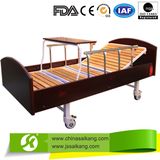 Hospital Medical Folding Manual Patient Nursing Bed with Backrest for Home Use