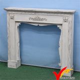 Shabby Chic Vintage Antique Indoor Freestanding Decoritive Mantel Fireplace