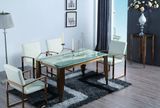 OEM Stainless Steel Dining Table with Marble Table Top