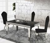 Black Marble 8 Seater Dining Table