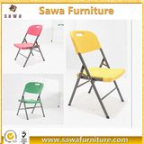 Resin Material Folding Type Plastic Chair in White