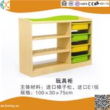 Wooden Children Toy Shelf for Preschool