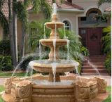 Square Decorations Sandstone Sculpture Resin Statue Fountain