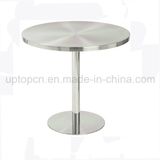 Brushed Stainless Steel Outdoor Round Table for Sale (SP-MT022)