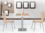 Indoor Furniture Modern Square Dining Table (FOH-BC08)