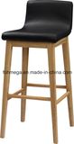 High Quality Wooden PU Leather Bar Chair (FOH-BCA72)