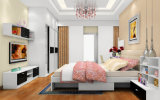 Glossy White Wood Wardrobe for Hotel Furniture (zy-022)