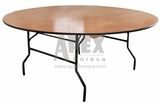 Wood Folded Round Table Banquet Table Hotel Furniture