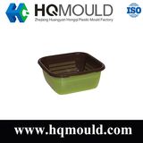 Plastic Injection Rattan Basket with Cover Mould