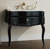 Style Selections Black Rubber Wood Timber Bathroom Cabinets