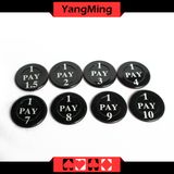 2017 Factory Custom Casino Poker Table Dedicated Plastic Insurance Code for Set 40mm (YM-NC01)