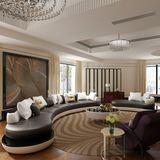 Italian Style Half Moon Shape Sectional Sofa S8021
