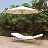 Rattan Outdoor Chaise Lounge/Poolside Coffee Table/Wicker Sun Lounger (TG-JW99)