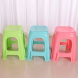 Home Furniture General Use High Square Plaid Form Plastic Stool