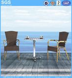 Outdoor Dining Set Bamboo Aluminum Rattan Chair and Table