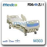 Multi Functional Luxury ICU Manual Hospital Patient Care Beds with 3 Cranks