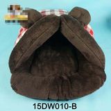 Fashion Design Dog House Cartoon Coral Fleece Pet Beds