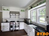 2017 Elegant Luxury PVC Foil Kitchen Cabinet