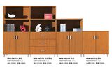 Modern Office Furniture Dark Wood Low Filing Cabinet