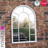 Antique Hanging Metal Garden Wall Mirror