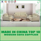 Wooden Office Furniture Genuine Leather Couch