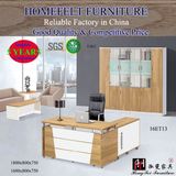 Modern Furniture 1.8m Wooden and Glass Panel Executive Computer Desk Office Table