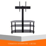 Three Tier Glass TV Stand with Bracket