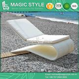 Wicker Sunlounger Wicker Lounge Rattan Deck Bed Beach Chair Garden Furniture Outdoor Sunbed Patio Furniture