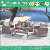 Outdoor Kd Sofa with Cushion Garden 2-Seater Sofa