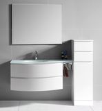 Floor Standing PVC Cabinet with Glass Basin