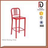 Modern Industrial Colorful Iron Bar Stool High Back Metal Bar Chair