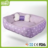 Embossing Short Plush Pet Bed