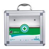 Metal First Aid Medicine Cabinet with Glass Door and Lock