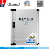 Portable Wall-Mount Metal 24 Key Tags Key Box for Home