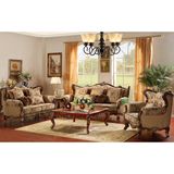 Sofa Set with Wood Coffee Table and Corner Table (YF910)