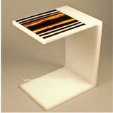 Acrylic White Coffee Table (BTR-Q1022)