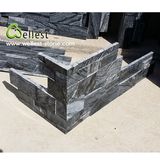 Black Wood Marble Culture Ledge Fixed Corner Stone