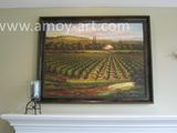 European Vineyard Garden Oil Painting for Wall Decor