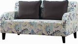 Occasional Metal Frame Reclining Foam Fabric Sofa