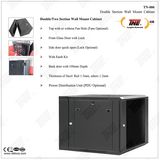 Double Section Wall Mount Cabinet and Server Cabinet