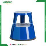 Rolling Plastic 2-Step Stool