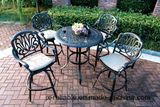 5PC Calssic Garden Bar Set Cast Aluminum Furniture