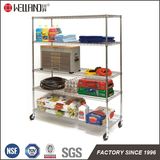 NSF Approval Adjustable Chrome Steel Garage Tools Storage Rack Shelf