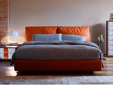 Nordic Simple Leather Fabric Bed Home Furniture