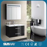 2017 Hot Sale Europe Style MDF Bathroom Cabinet with Mirror Cabinet Sw-1313