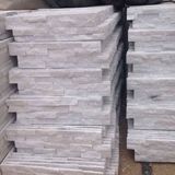 China Natural White Quartz Slate Culture Stone (SMC-SCP365)