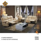 White Leather Recliner Living Room Sofa (GV-RS898)